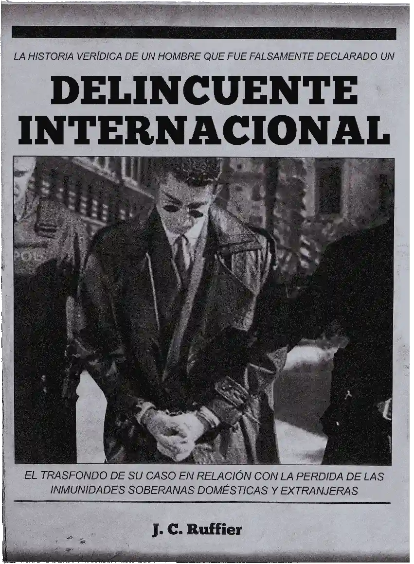 Portada del libro Delincuente Internacional de J.C. Ruffier