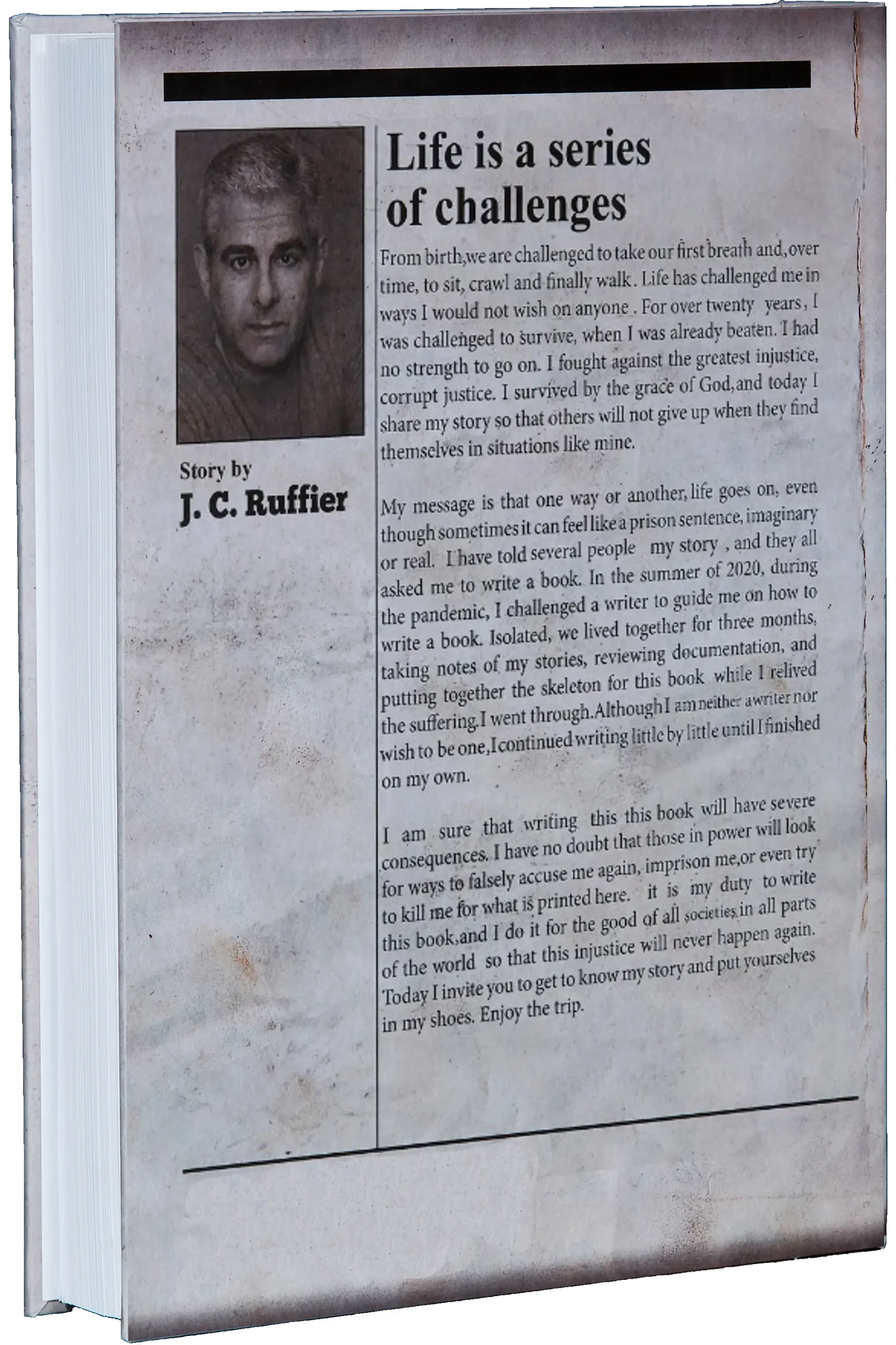 International Delinquent book back cover by J.C. Ruffier